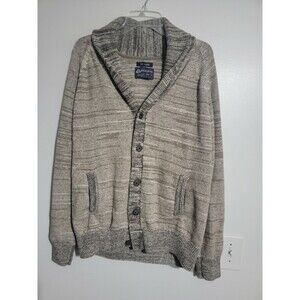 American Rag Men Beige Classic Fit Cardigan Sweater Long Sleeve Button Front XXL